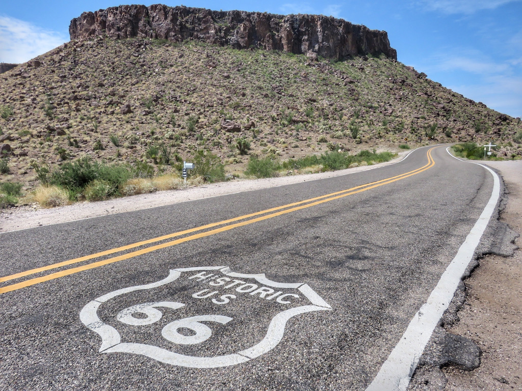 Die Route 66 bei Oatman