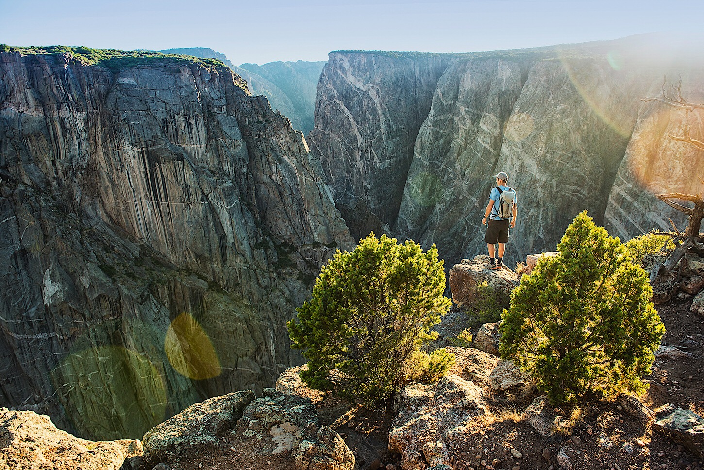 Marmorierte Felsen im Black Canyon