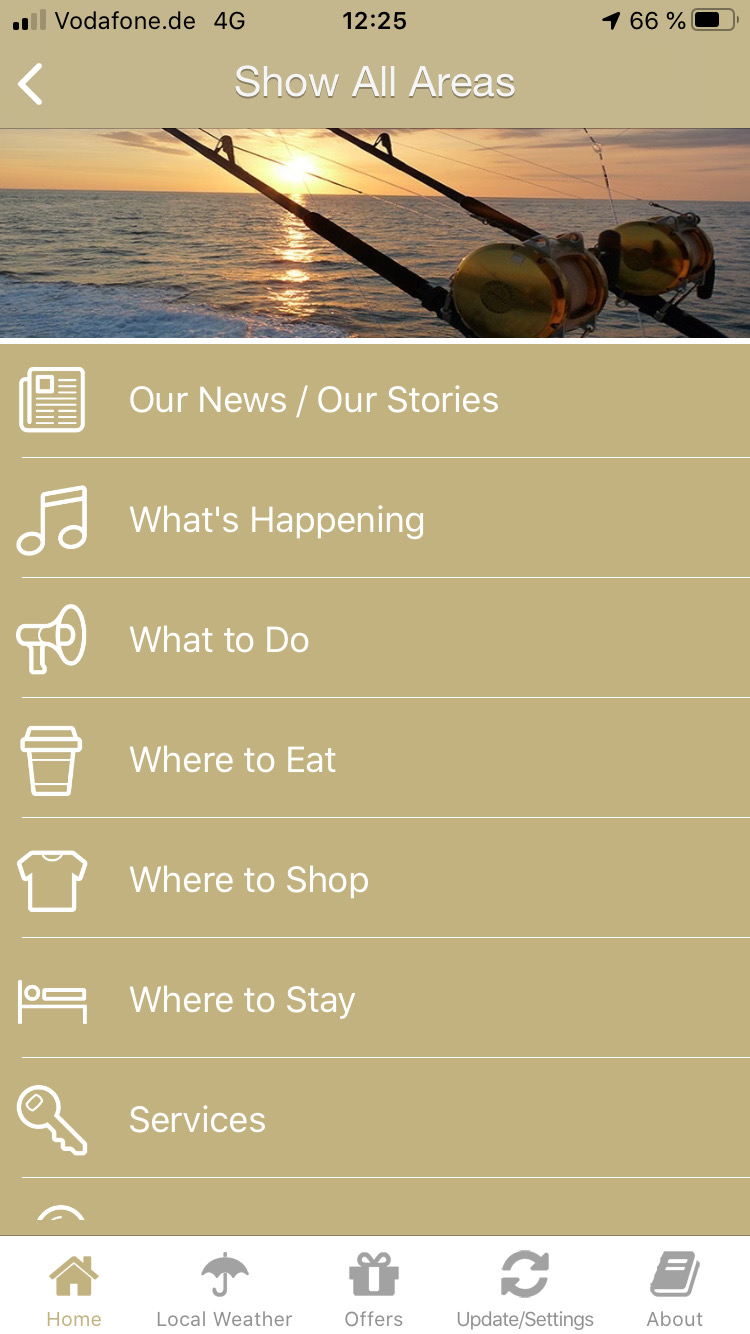 Screenshot der neuen App