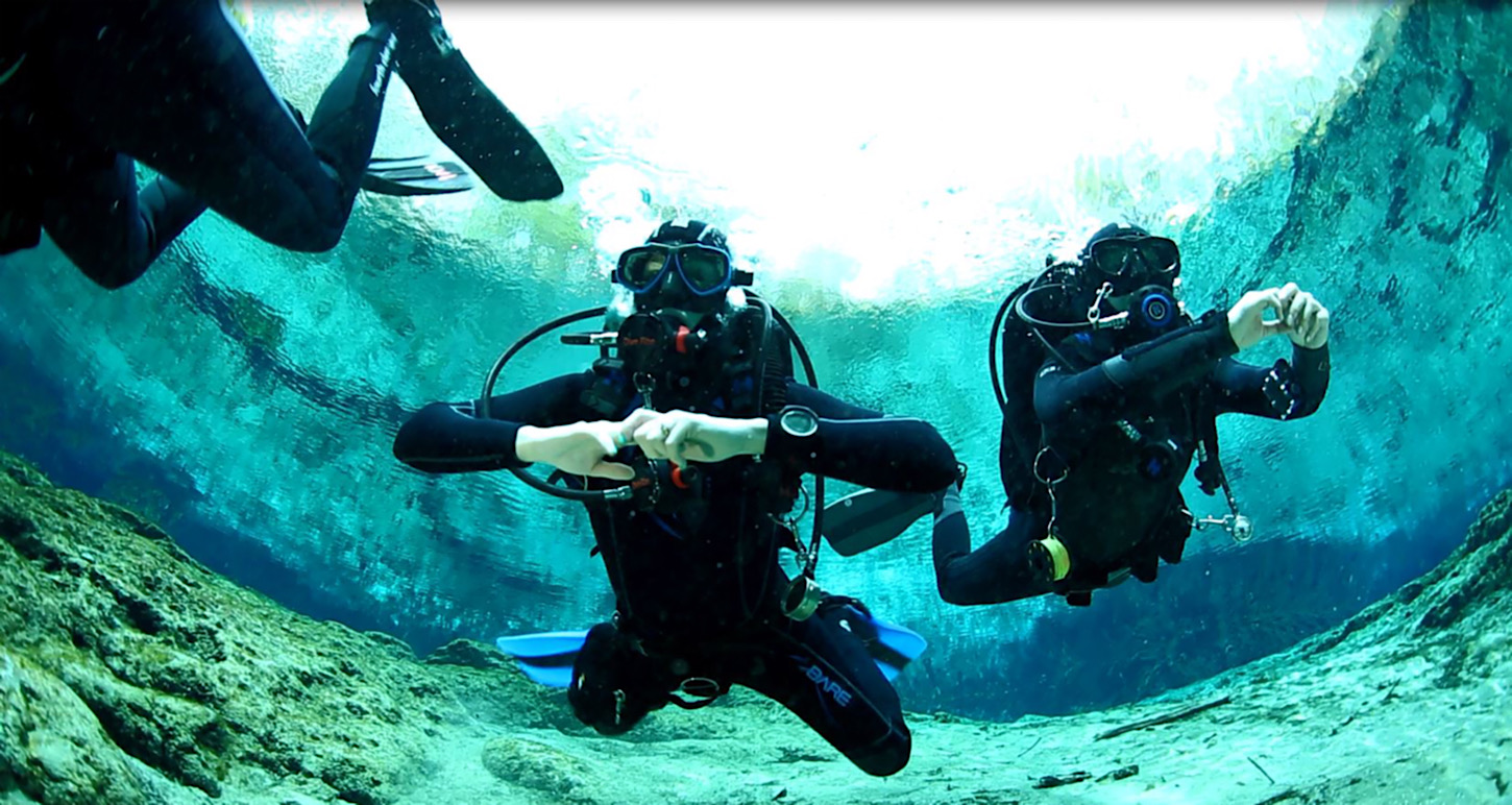 Höhlentauchen bei Ginnie Springs