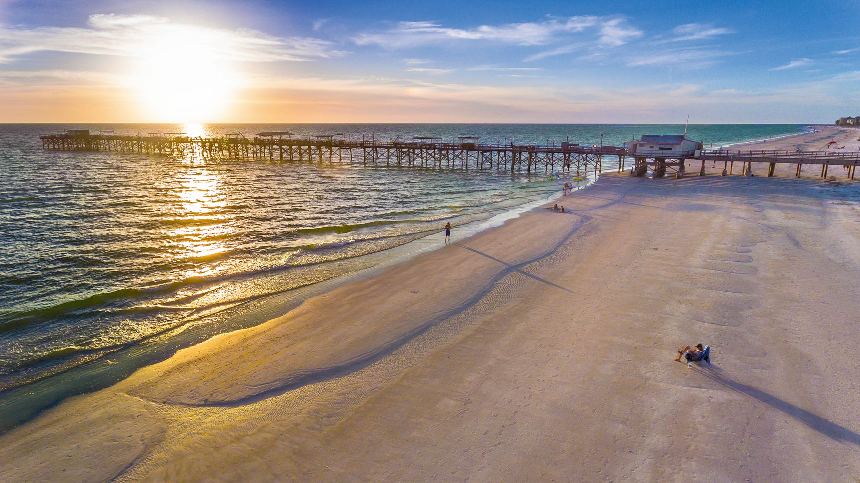 Redington Beach - der Redington Long Pier im Sonnenuntergang