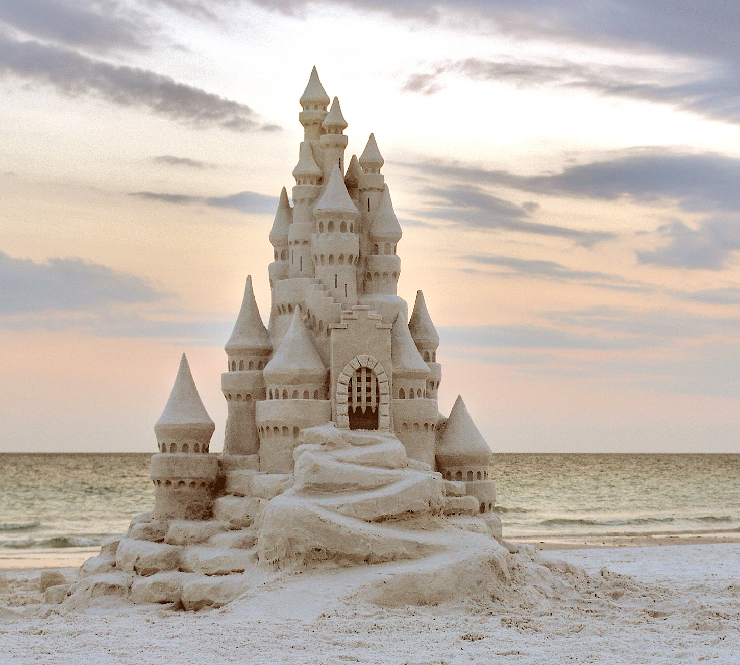 Sandkunst am Strand