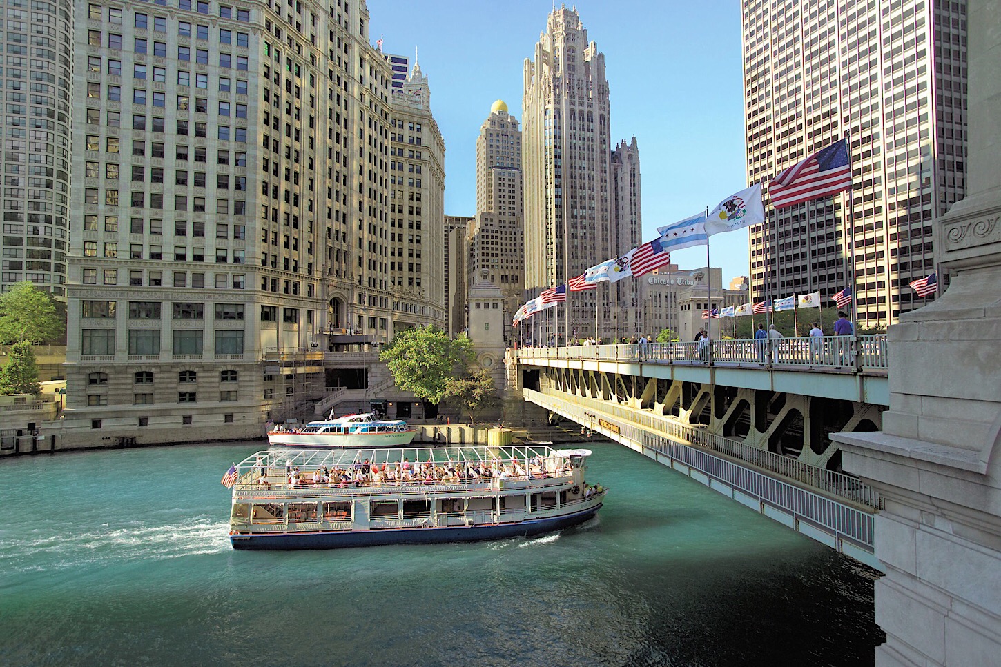 Unterwegs auf dem Chicago River