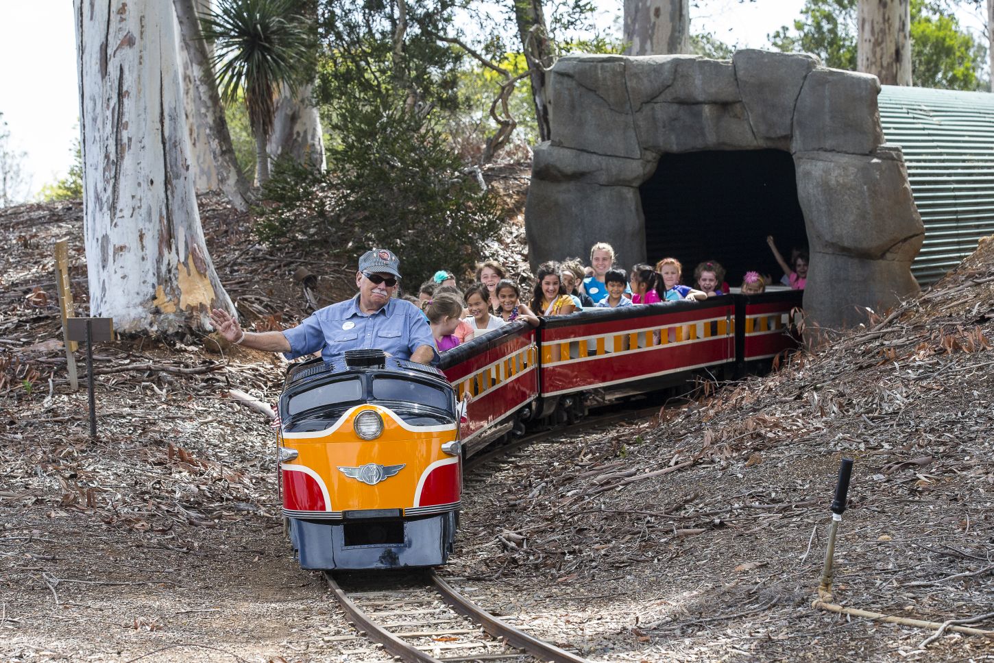 Bahnbetrieb im Balboa Park