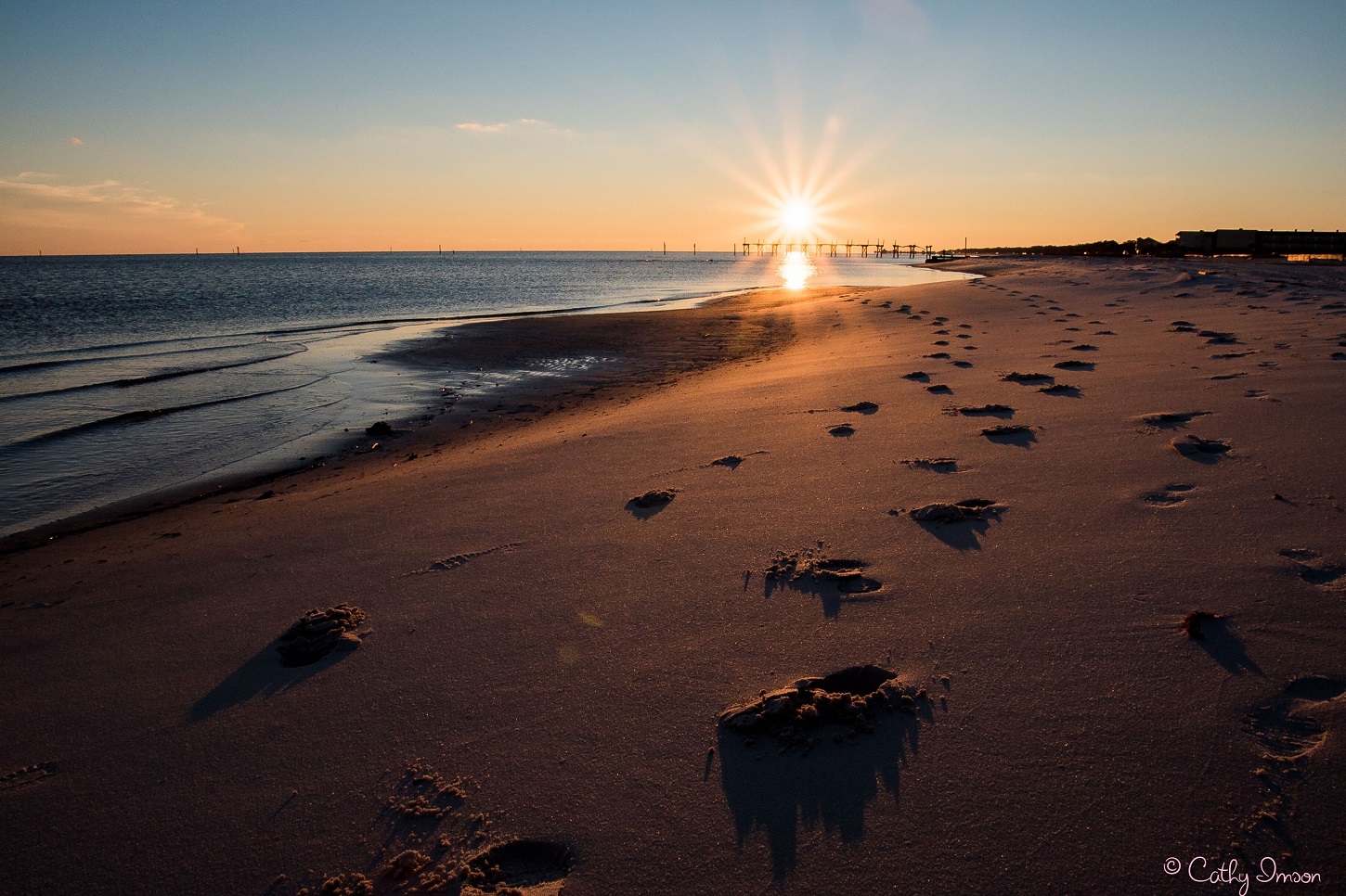 The Beach at Sunset at Pass Christian