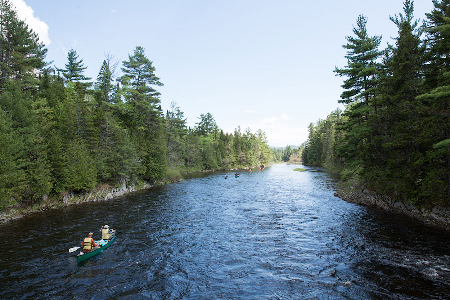 Mit dem Kanu auf dem Penobscot River unterwegs