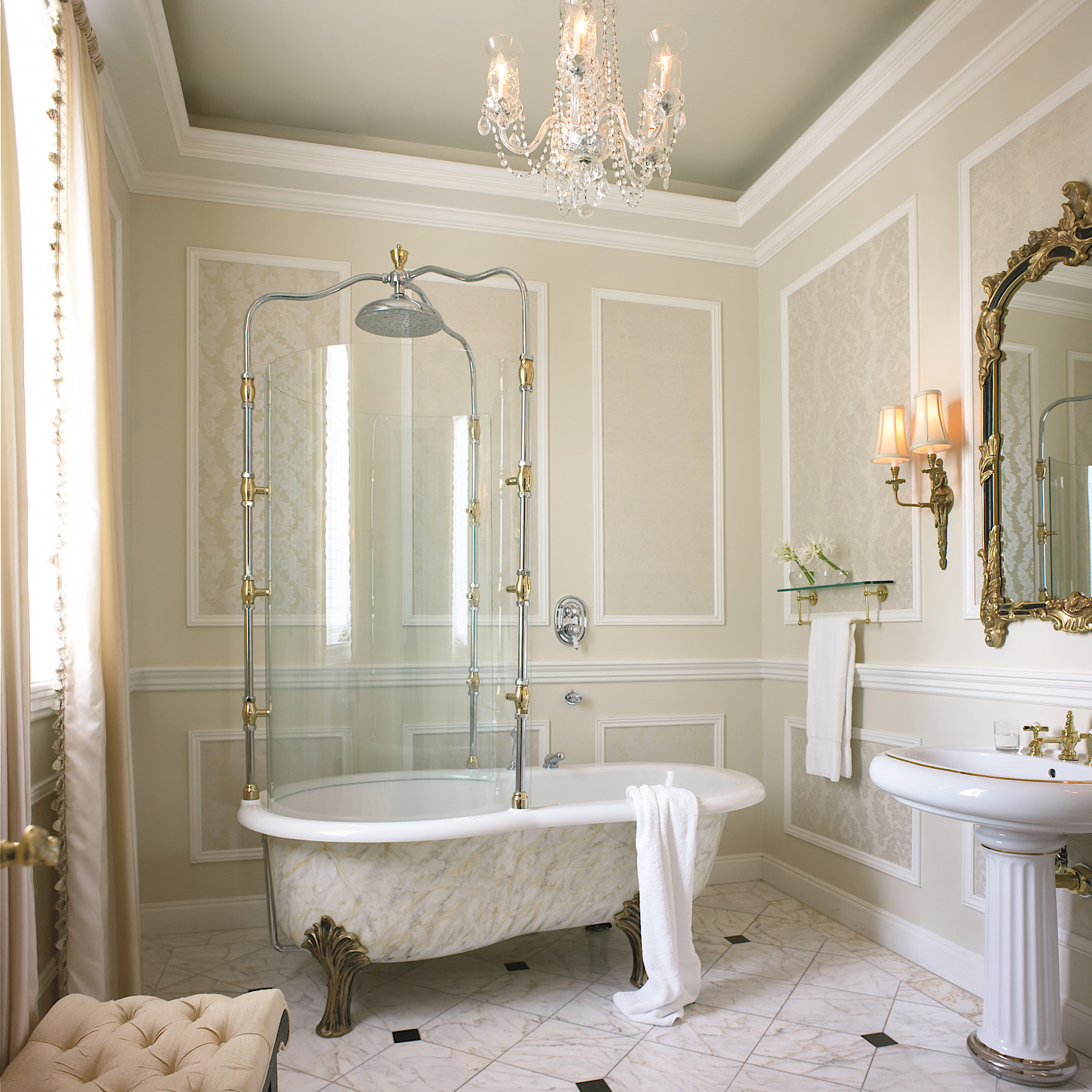 Badezimmer im Oheka Castle