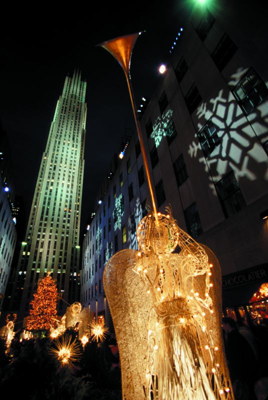 Vor dem Rockefeller Center