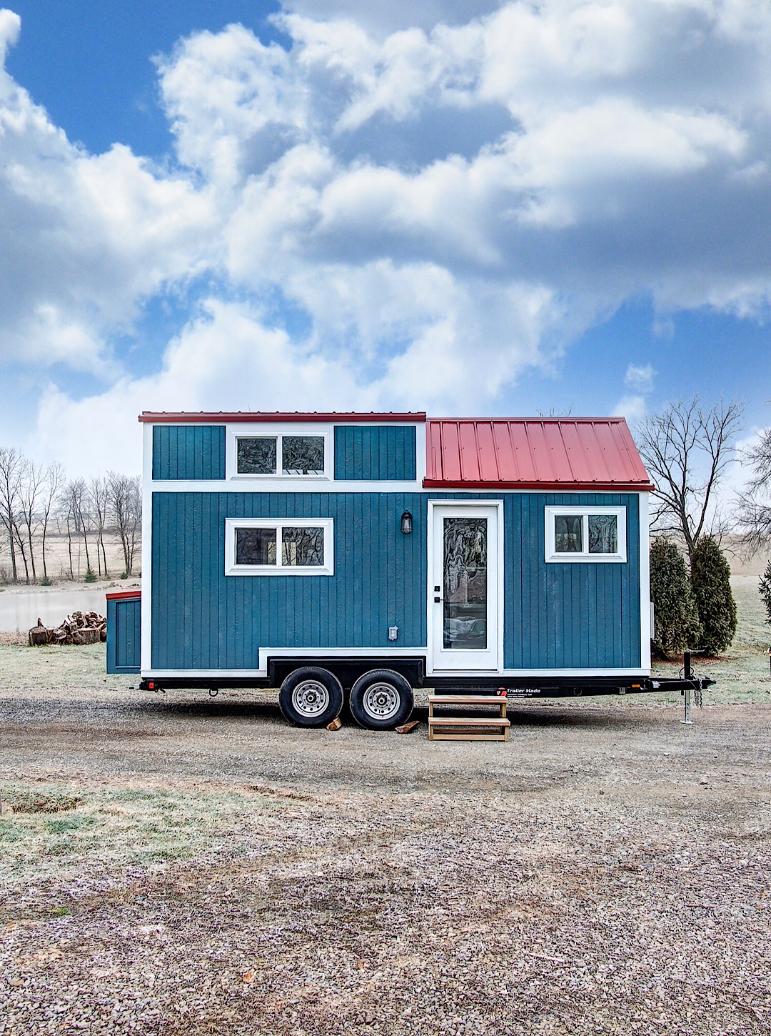 Eines der neuen Tiny Houses des River and Twine Hotels