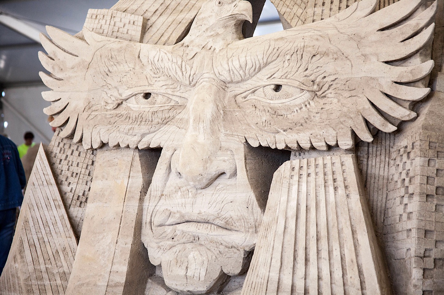 Eine der eindrucksvollen Sandskulpturen