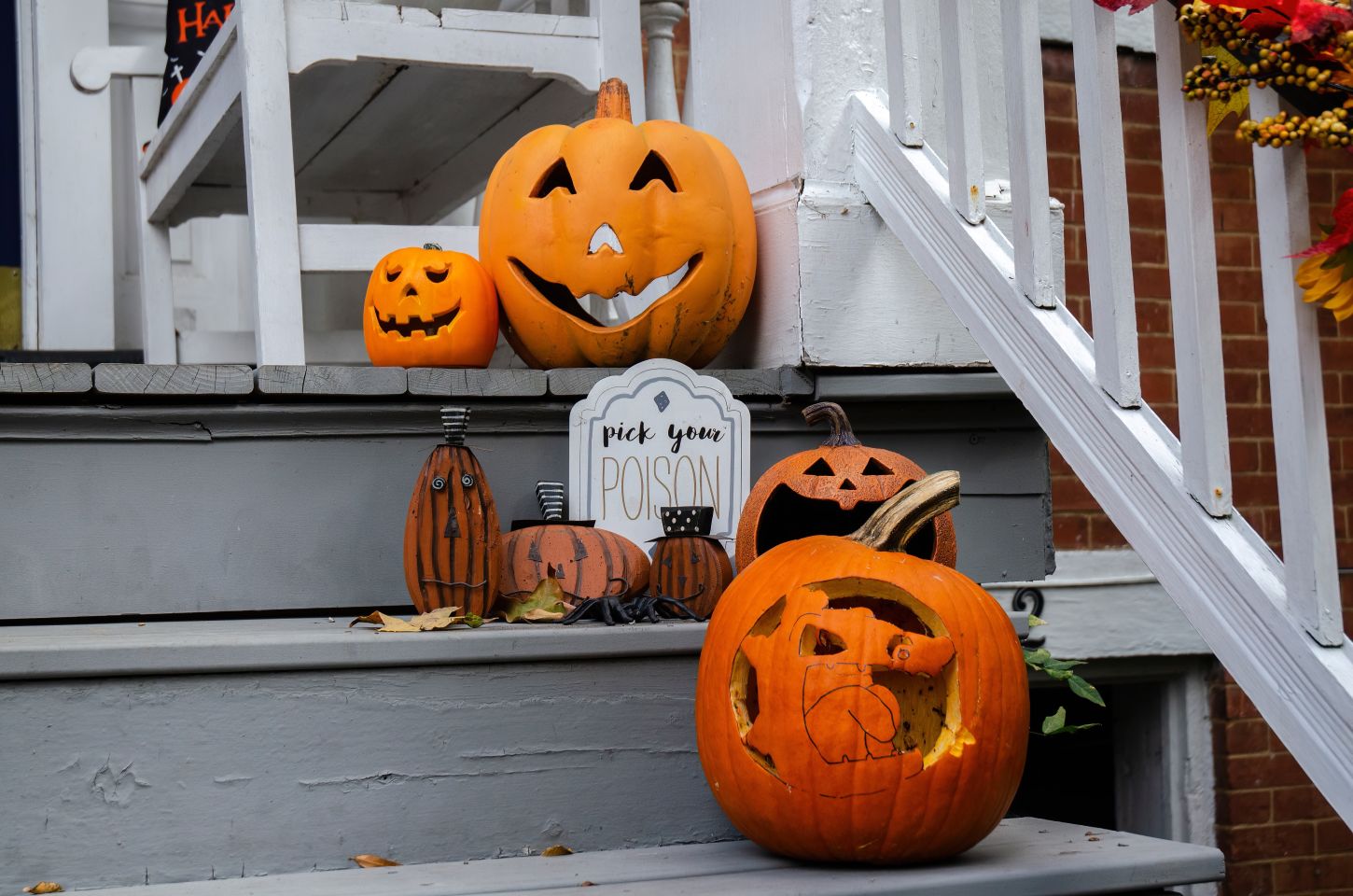 Typische Halloween-Dekoration in Amerika