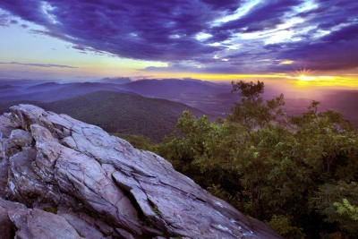 Die namensgebenden Blue Ridge Mountains