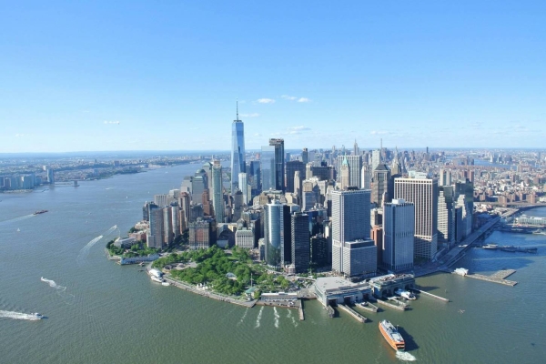 Manhattan an der Spitze New Yorks