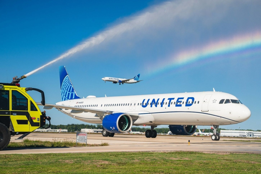 Airbus 321neo der United Airlines