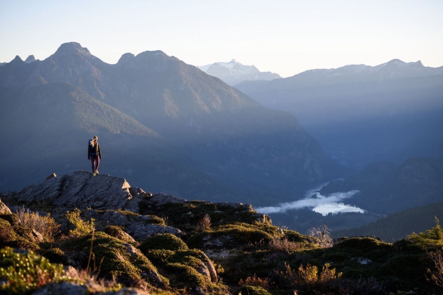 Küste und Berge bei Vancouver