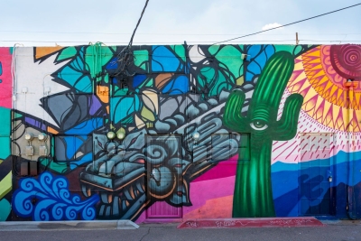 Mural in der Roosevelt Row, Phoenix