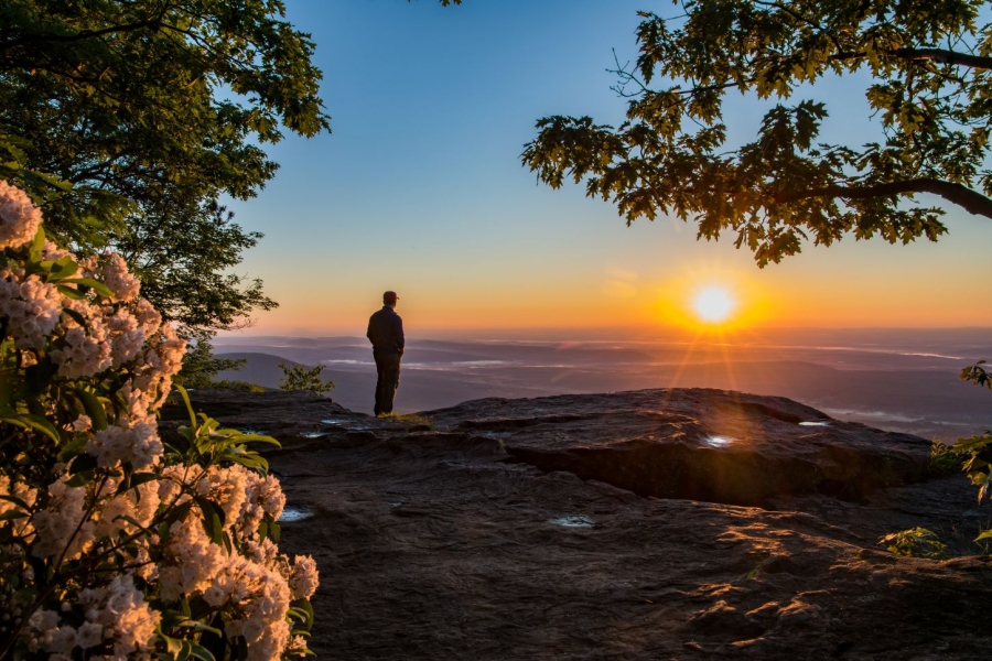 Sonnenuntergang in den Catskills