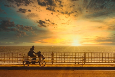 East Bay Bike Path auf Rhode Island