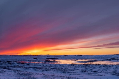 Sonnenuntergang in Alaska