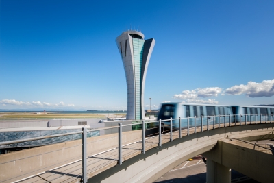 Der Aitrain am Flughafen von San Francisco