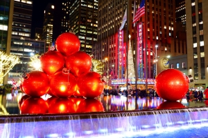 New York im Weihnachtsschmuck